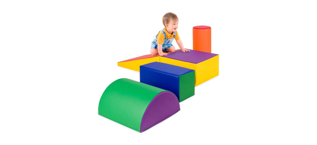 Best Choice Products Five-Piece Kids Climb and Crawl Soft Foam Block