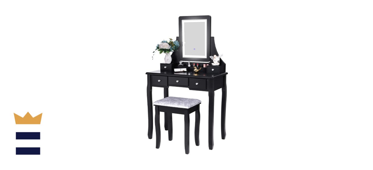 Be Wish Home Vanity Set with Lighted Mirror