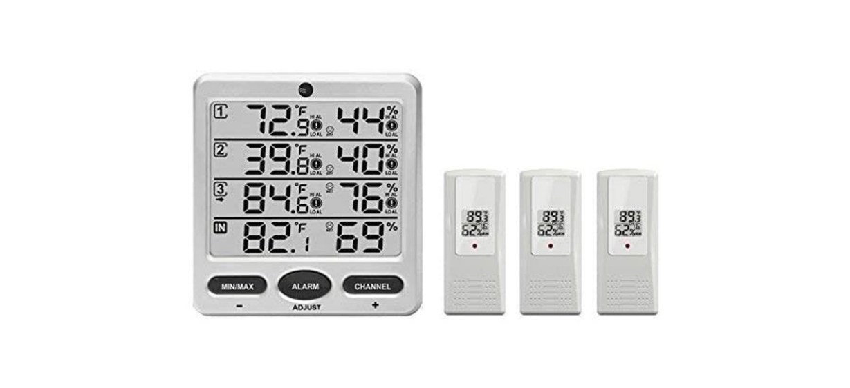 Oregon Scientific Advanced Wireless Weather Station with Forecast Ice Alert  Humidity Moon Phase Atomic Clock Multi-Sensor Location - Color Screen 