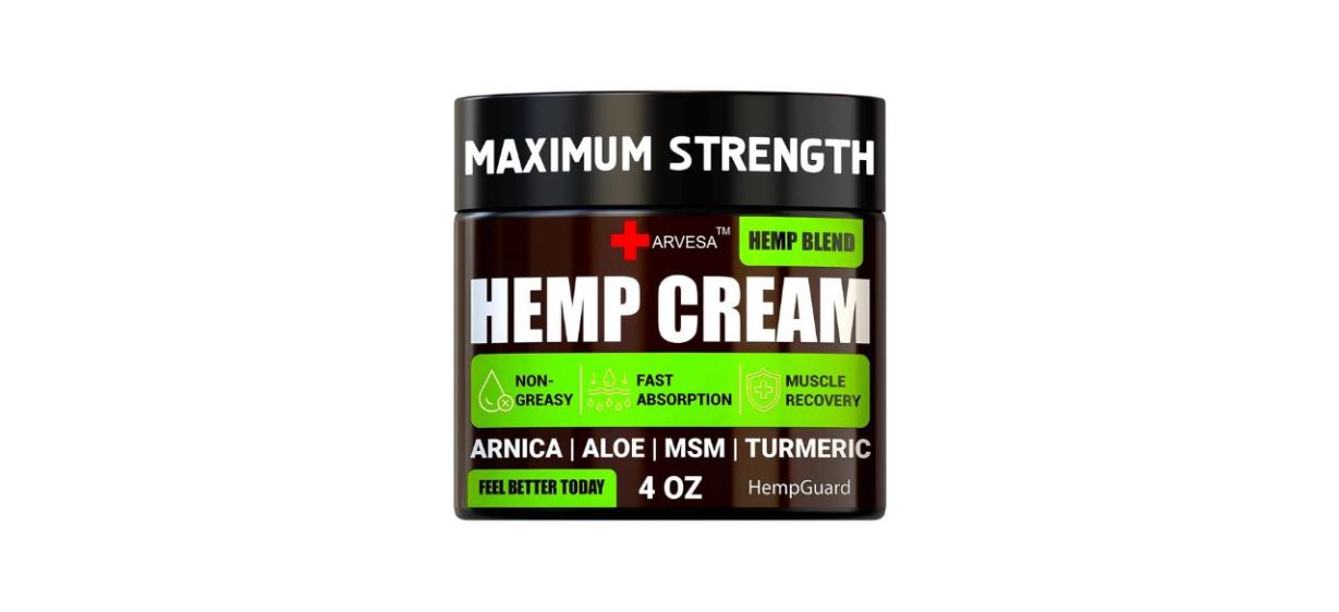 Best Arvesa Natural Hemp Cream
