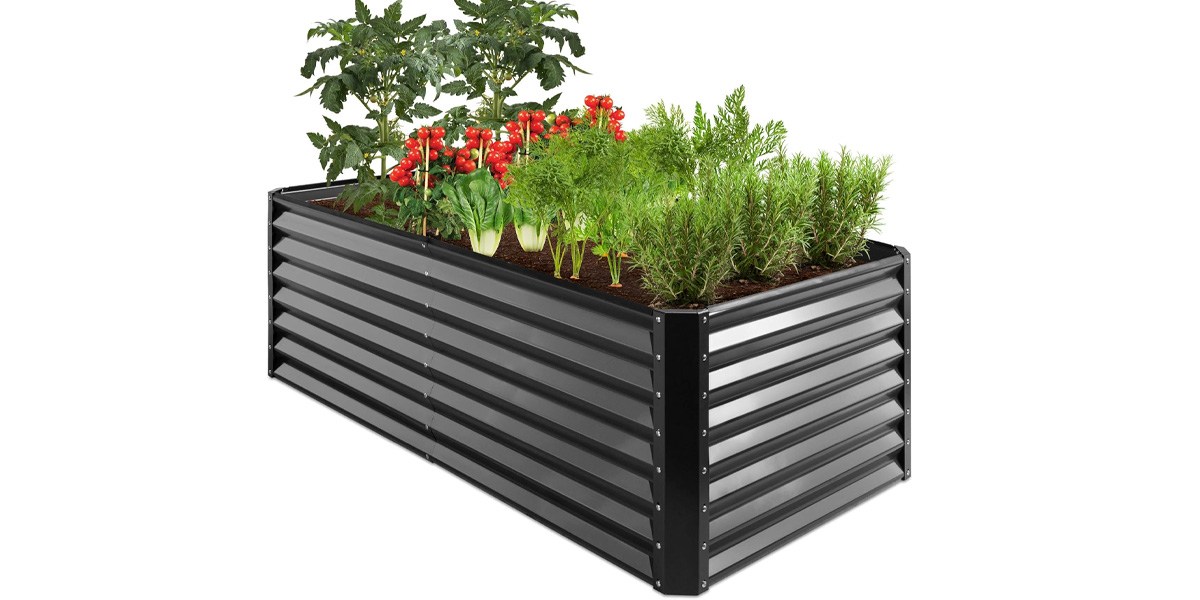 Best Choice Products 6x3x2ft Outdoor Metal Raised Garden Bed