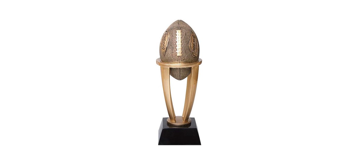 Fantasy Football Lombardi Perpetual Trophy that is 19 inches talll.