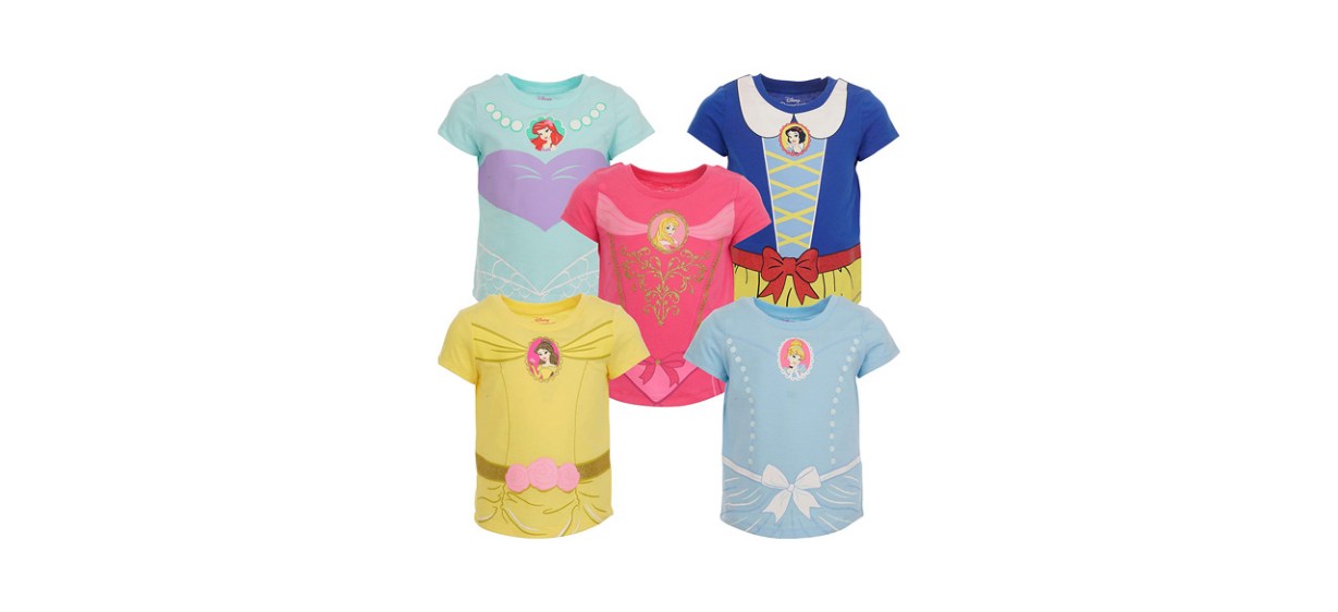 Best Disney Princess T-shirts Five-Pack