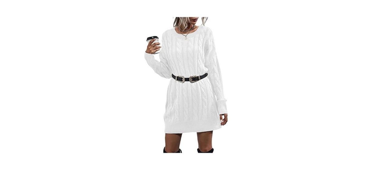 Best Dyexces Crewneck Sweater Dress
