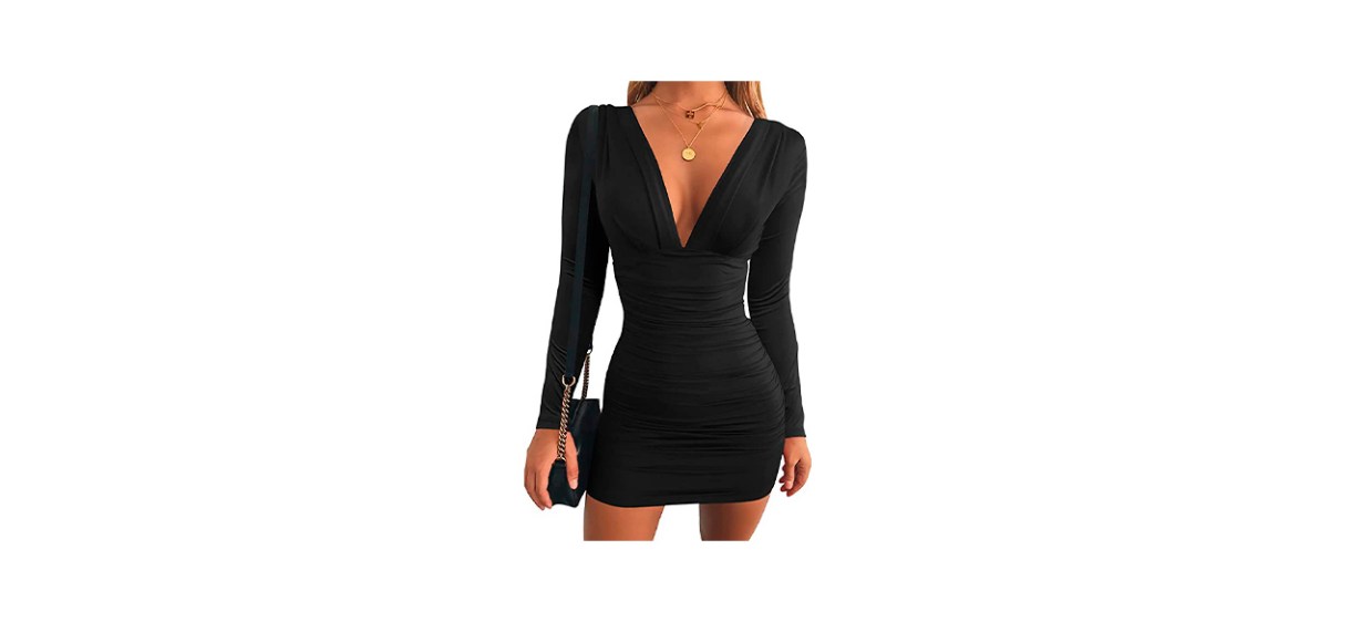 Best Gobles Sexy Long-Sleeved V-Neck Dress