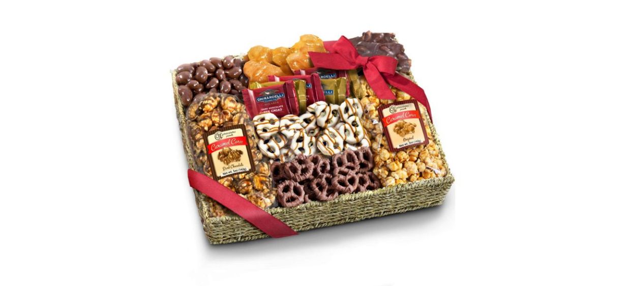 Golden State Fruit Chocolate and Crunch Grand Gift Basket