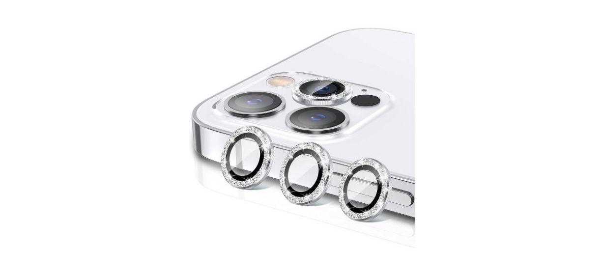 Best Goton Glitter HD Tempered Glass Camera Lens Protector 