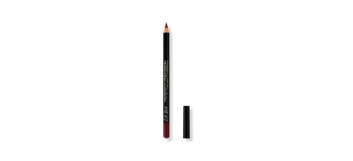 pencil lip liner in deep red