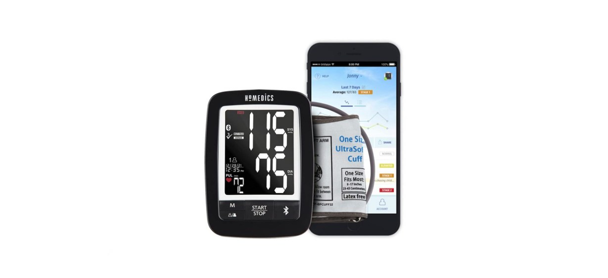 best HoMedics Premium Bluetooth Arm Blood Pressure Monitor