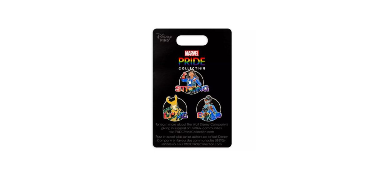 Loki, America Chavez and Valkyrie Pin Set — Marvel Pride Collection Loki, America Chavez and Valkyrie Pin Set — Marvel Pride Collection