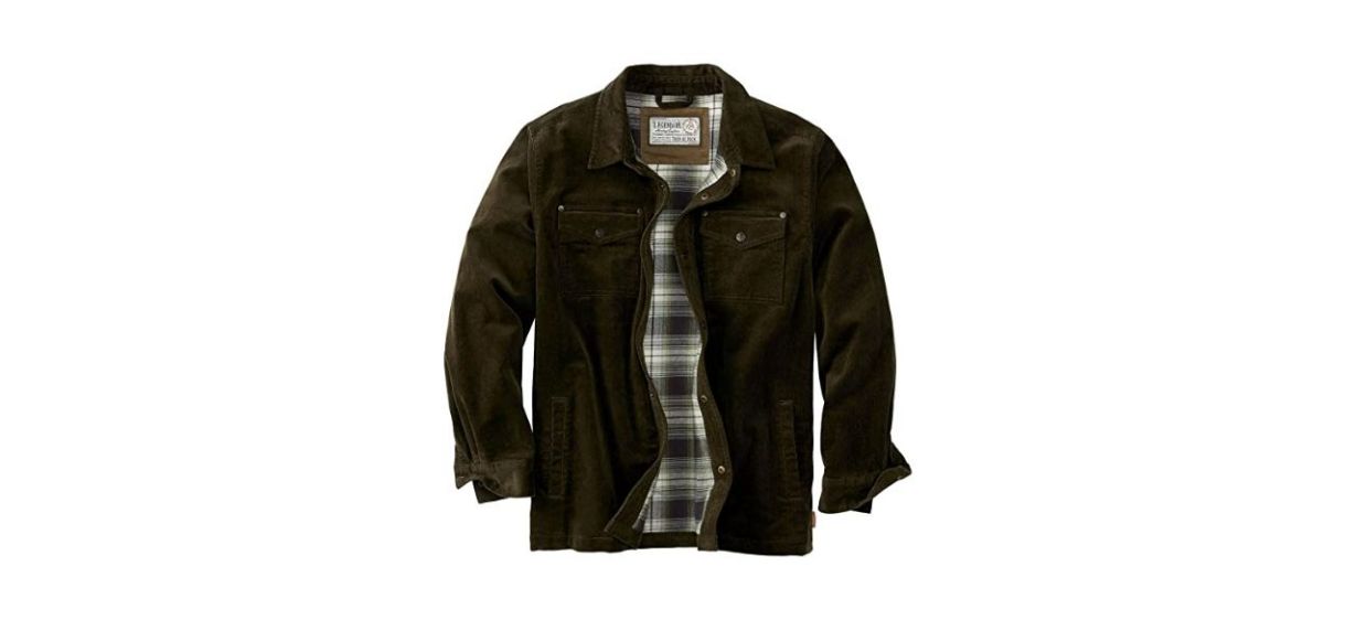 Best Legendary Whitetails Mens Tough as Buck Flannel Lined Corduroy Shirt Jacket