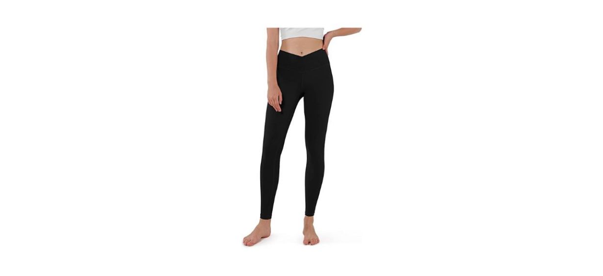 Best Ododos Cross Waist Yoga Leggings