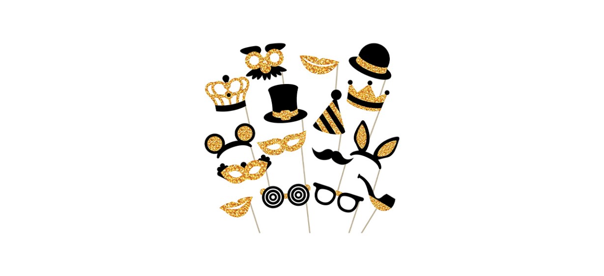 Best Pixipy Gold Photo Booth Props 