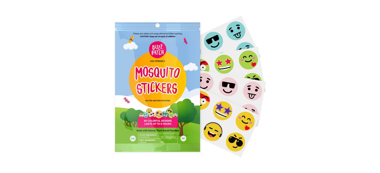 Best BuzzPatch Mosquito Patch Stickers for Kids (60 Pack)