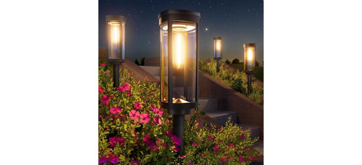 Bright Solar Pathway Lights on pathway