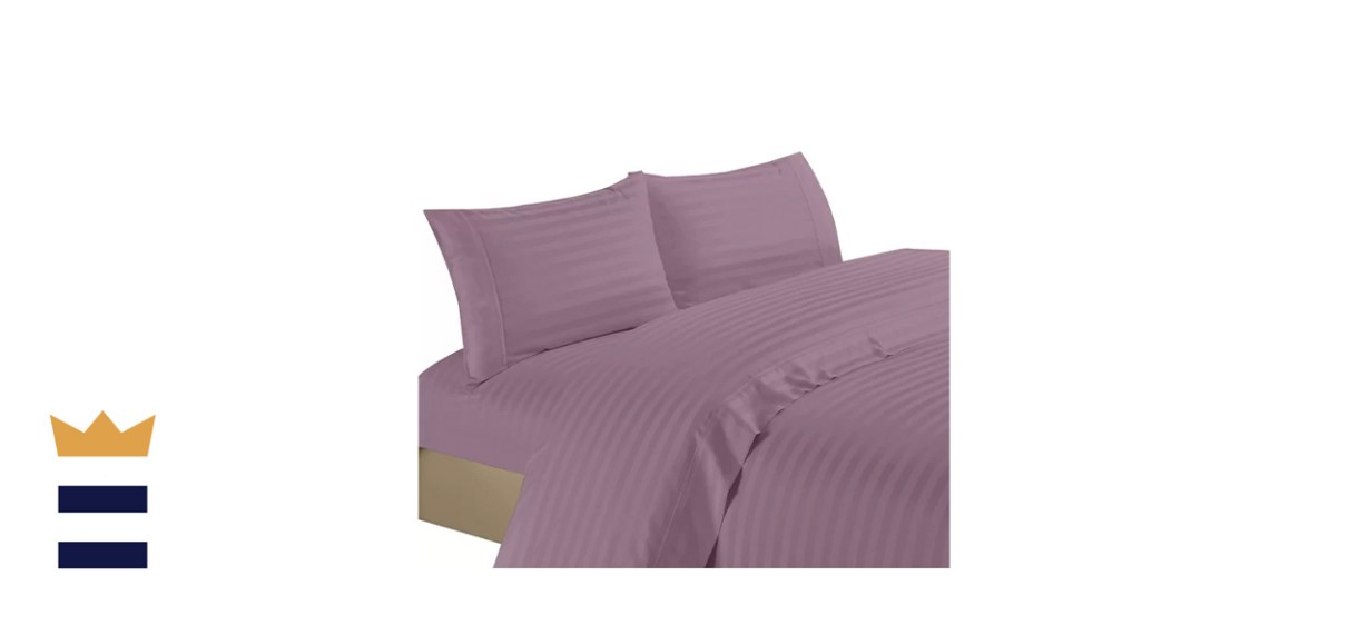 Charlton Home Harmoni Striped  Sateen Sheet Set