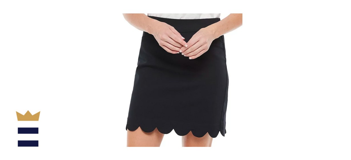 Croft &amp; Barrow Effortless Stretch Scallop-Hem Skort
