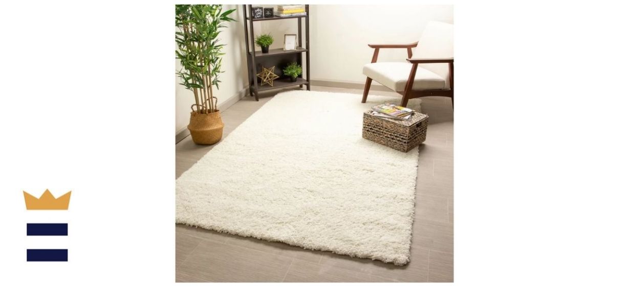 Deardorff Shag White Area Rug