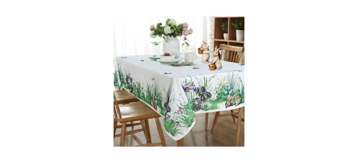 Lushvida Easter Rectangle Tablecloth