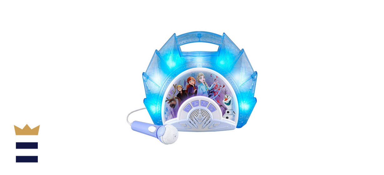 eKids Disney Frozen Karaoke Machine with Microphone and Light Up Boom Box