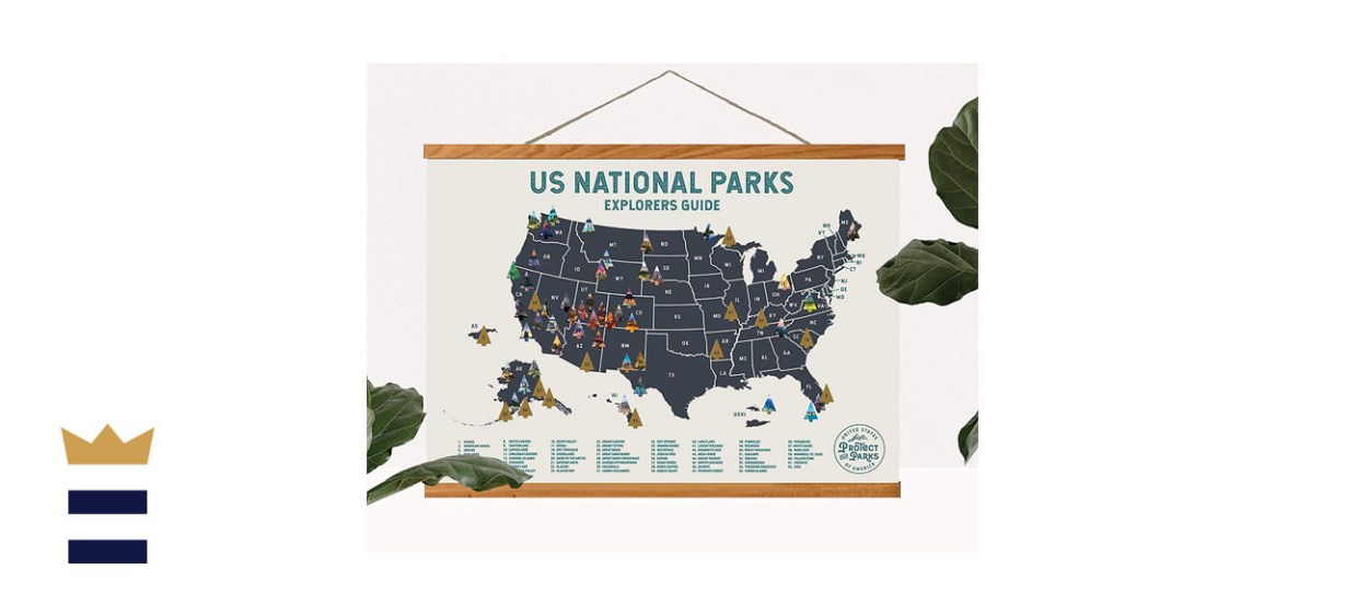 Epic Adventure Maps National Park Scratch Off Map