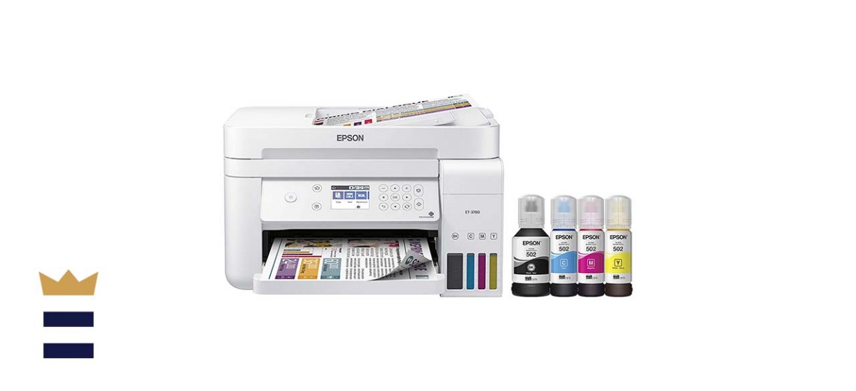 Epson EcoTank ET-3760 Wireless Color All-in-One Cartridge-Free Sublimation Printer