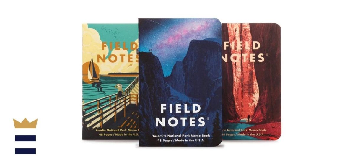 Field Notes National Parks Series A (Yosemite, Acadia, Zion) 3-Pack Memo Books