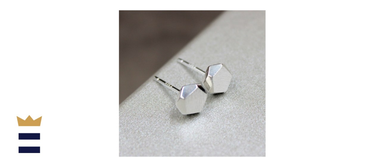 Geometric Minimalist Stud Earrings
