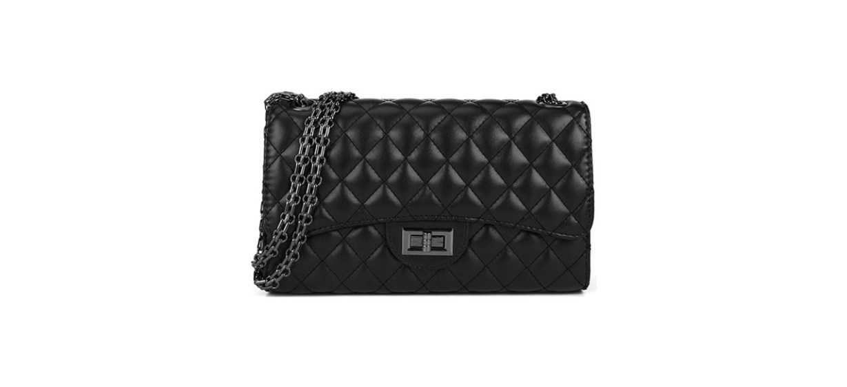 Gladdon Quilted Stylish Clutch with Chain Strap