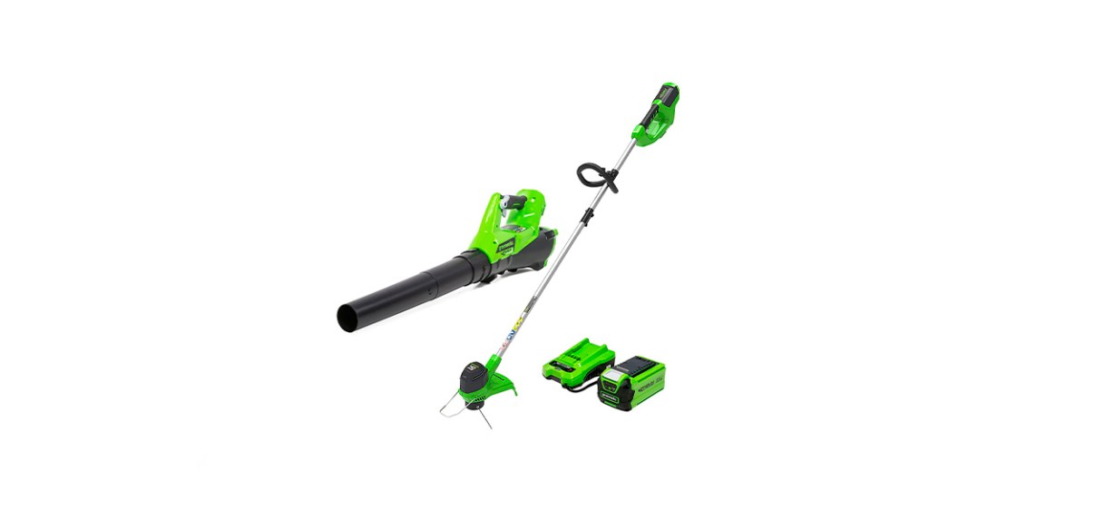 Greenworks 40 Cordless String Trimmer and Leaf Blower