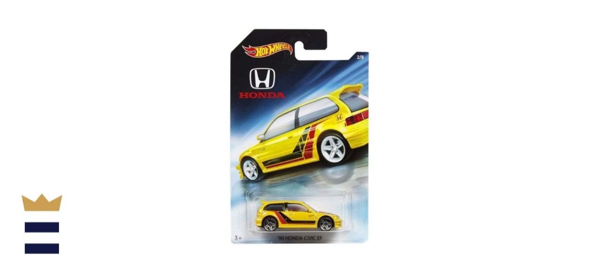 Hot Wheels 1990 Yellow Honda Civic EF