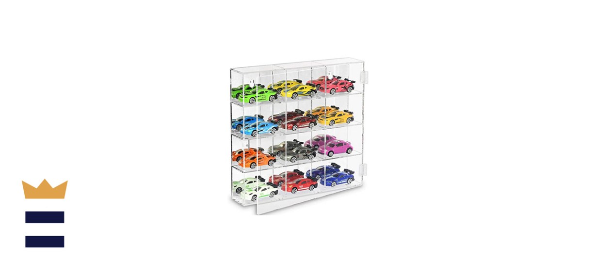 Ikee Design Mirror Back &amp; 4 Shelves Display