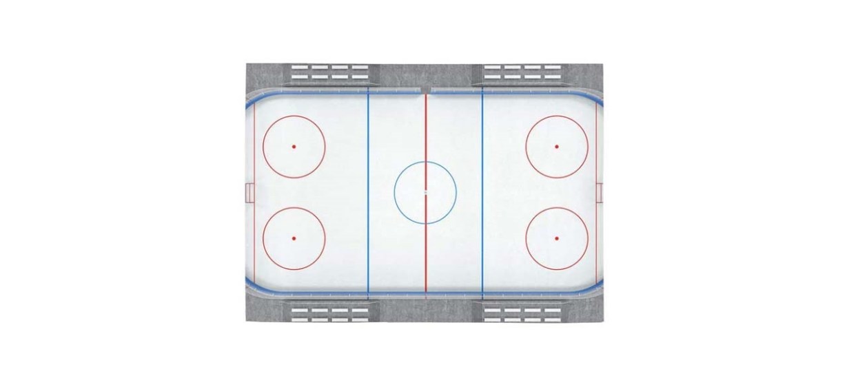 Fun Rugs On The Ice 1-Foot 7-Inch x 2-Foot 5-Inch Hockey Rug