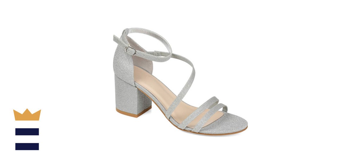 Journee Collection Womens Bella Pumps in Silver Glitter