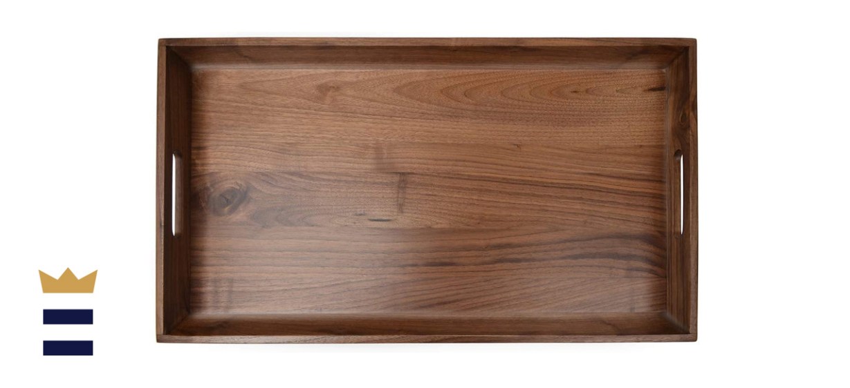 KINGCRAFT 24 x 13 inch Wooden Tray