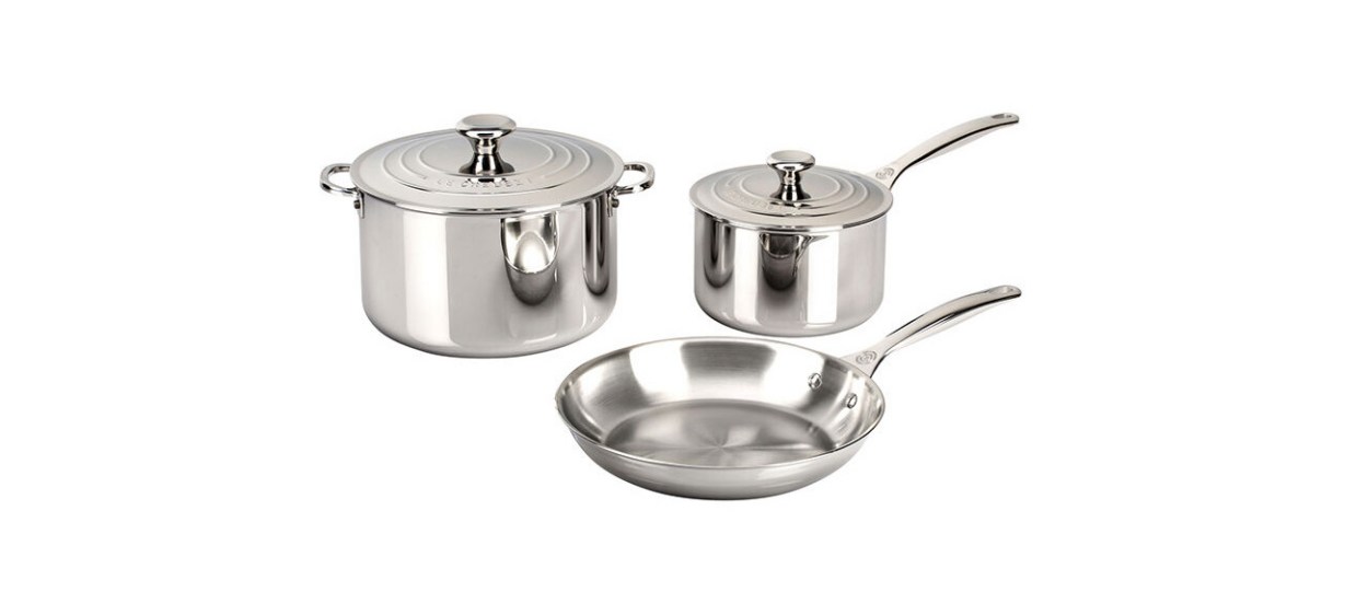 Best Le Creuset Signature Stainless Steel 5-Piece Cookware Set