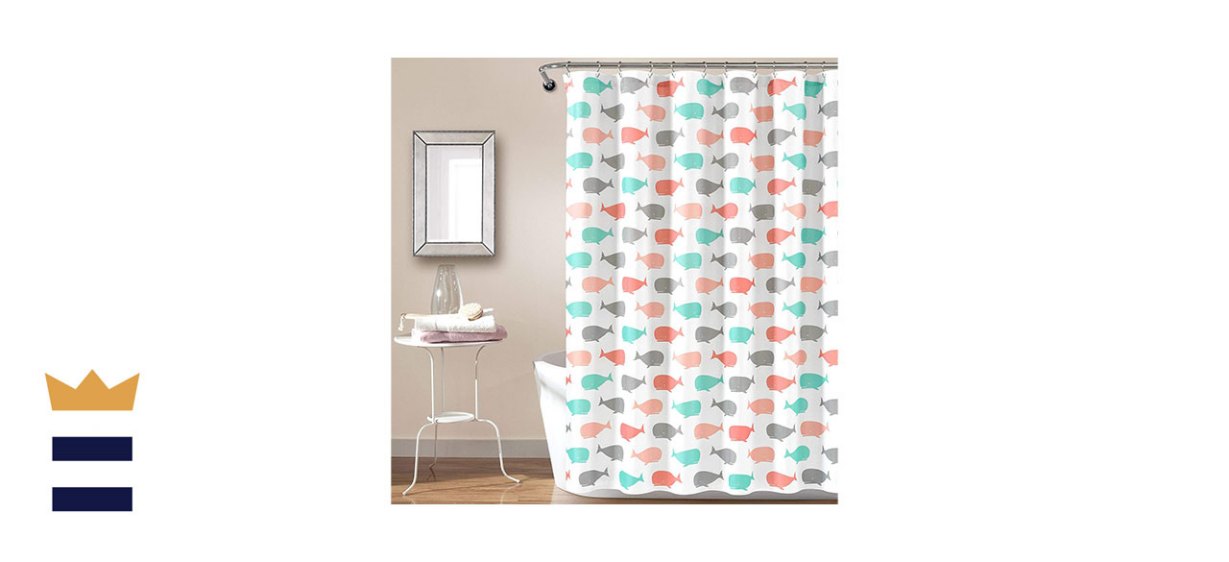 Lush Decor Whale Shower Curtain