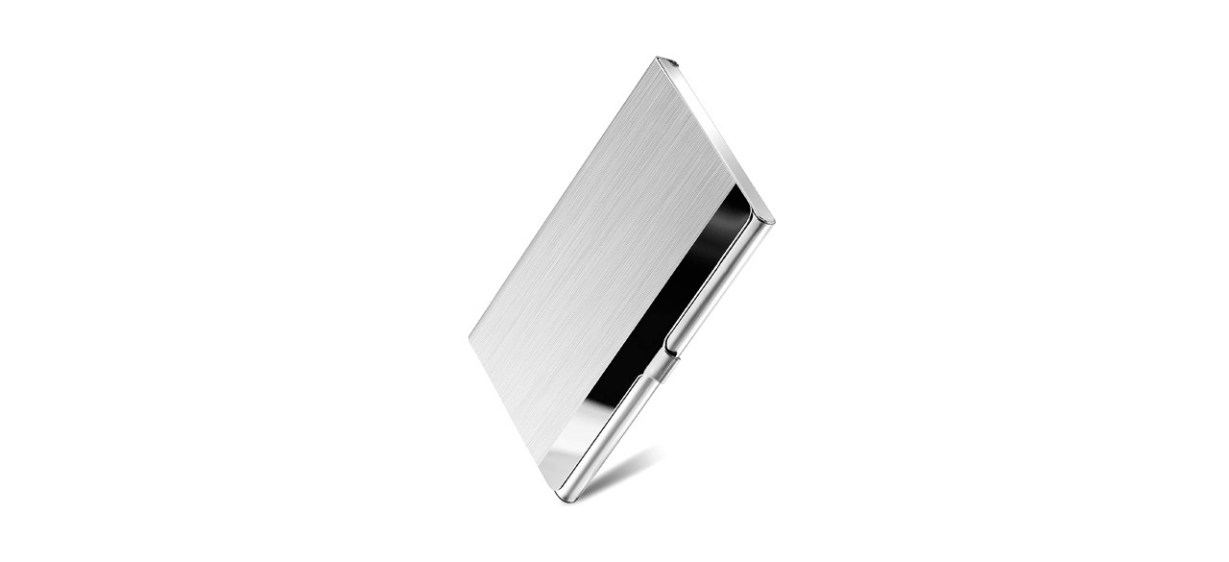 MaxGear Metal Business Card Holder for Men &amp; Women