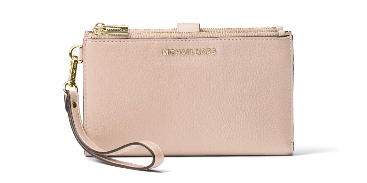 MICHAEL Michael Kors Womens Jet Set Double-Zip Wristlet 