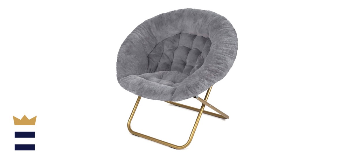 Milliard Cozy Chair/Faux Fur Saucer Chair for Bedroom/X-Large