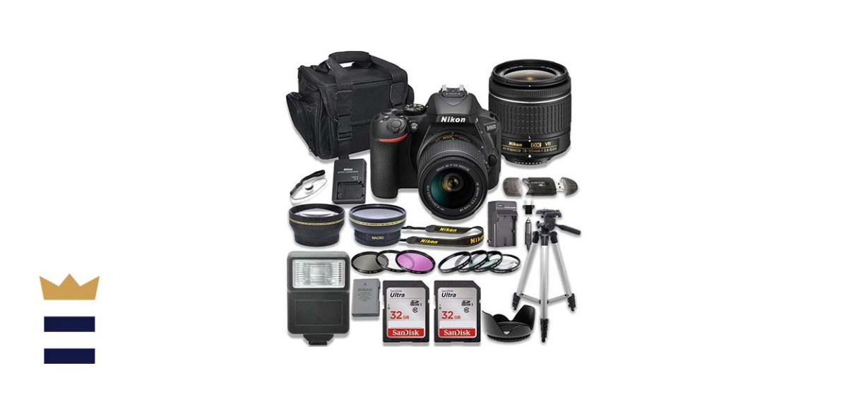 Nikon D5600 Digital Camera with AF-P 18-55mm VR Lens Bundle and Accessory Kit