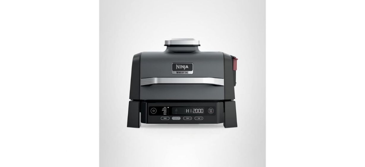 Ninja Woodfire Outdoor Grill &amp; Smoker on white background