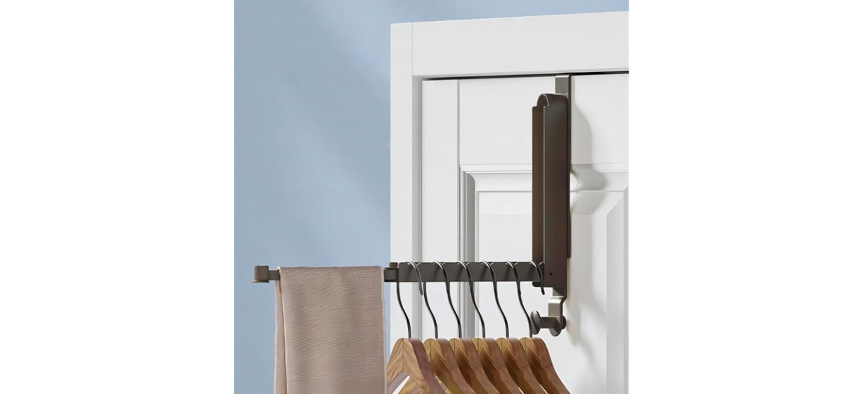 SXYLOB Over-The-Door Folding Clothes Drying Rack