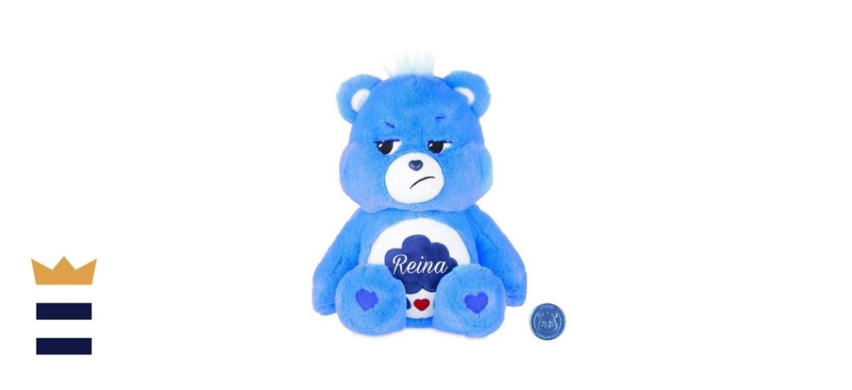 Personalized 14-inch Care Bear Plush Grumpy Bear