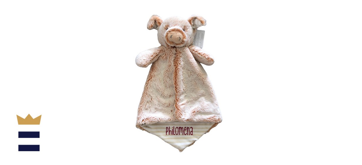 Personalized Animal Lovey Blanket