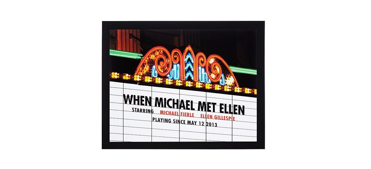 Personalized Movie Marquee Photo Print