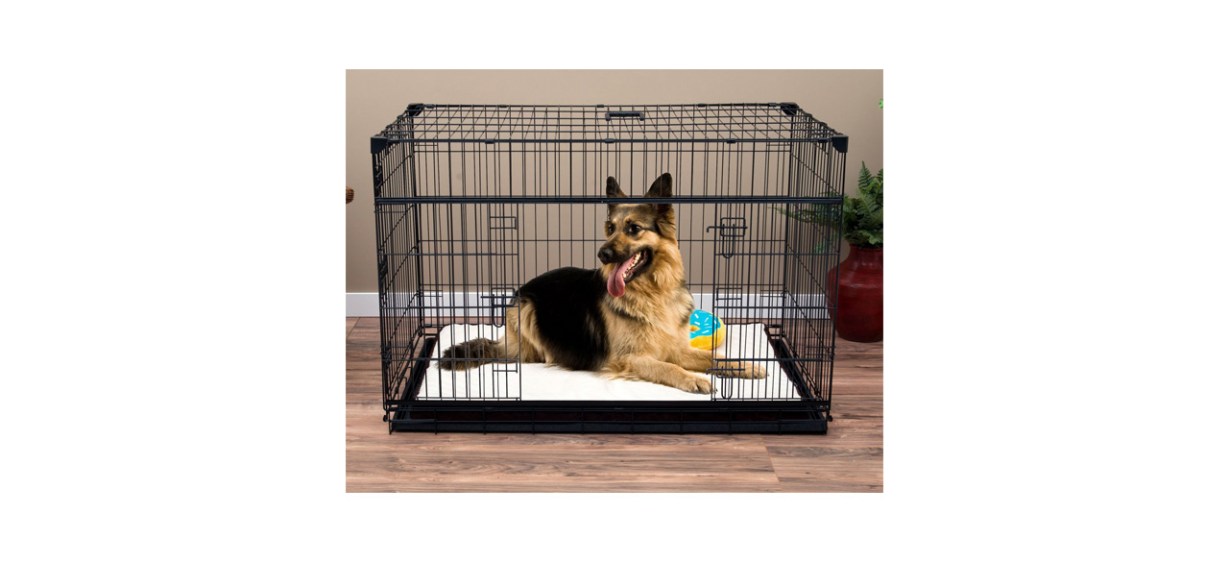 Pets-Best Lucky Dog Sliding Double Door Wire Dog Crate