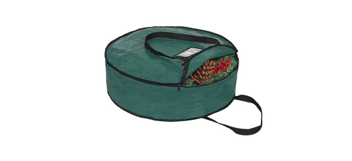 ProPik 24-Inch Wreath Storage Container with Heavy-Duty Handles