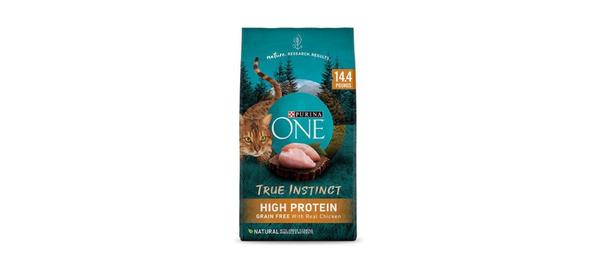 Purina ONE True Instinct Natural Real Chicken Plus Vitamins And Minerals High Protein Grain-Free Dry Cat Food