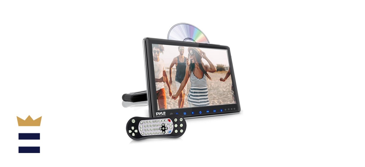 Pyle 9.4-Inch Universal Car Headrest Mount Monitor and Portable TV with Bracket